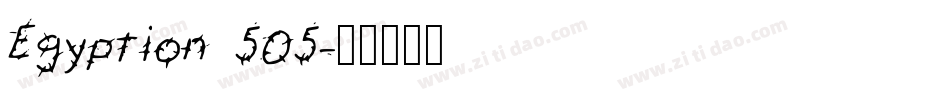 Egyption 505字体转换